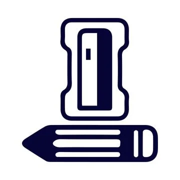Sharpener stationery tool icon Stock Illustration