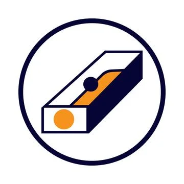 Sharpener stationery tool icon Stock Illustration
