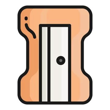 Sharpener vector flat icon, school and education icon. Illustrazione stock