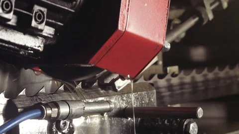 Sharpening bandsaw closeup Stock Footage 85068626