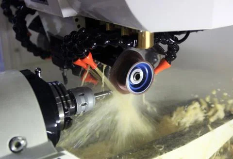 Sharpening of the cutting tool Stock Photos