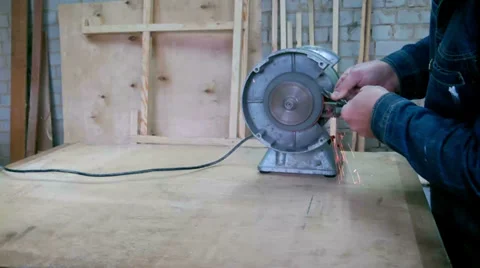 Sharpening Drills Video stock 32547850