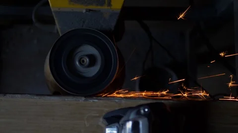 Sharpening the Edges of a Ski Stock-Footage 130045113