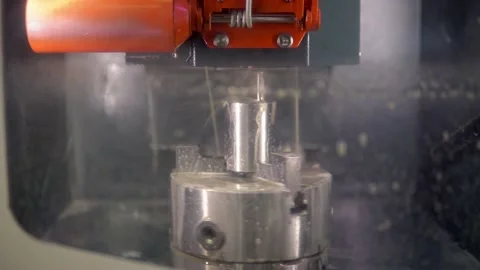 Sharpening the parts by CNC machine. For the tool in automatic mode with Stock Footage 201821014
