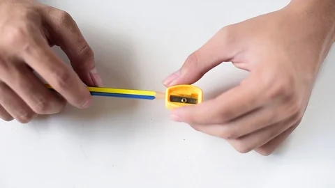 Sharpening pencil Stock Footage 71363369