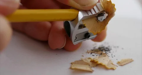 Sharpening a pencil Stock Footage 102253260