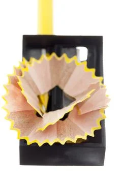 Sharpening the pencil Stock Photos