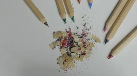 Sharpening pencil yellow, 4k Stock Footage 61492664