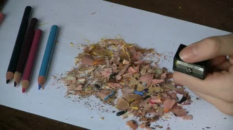 Sharpening pencils 스톡 동영상 10861976