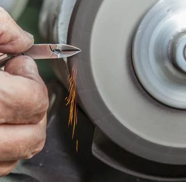 Sharpening Stock-Fotos