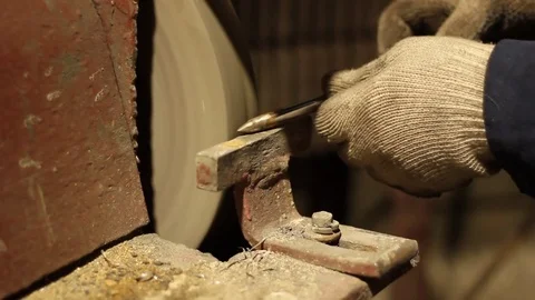 Sharpening repair tool Stock Footage 71184568