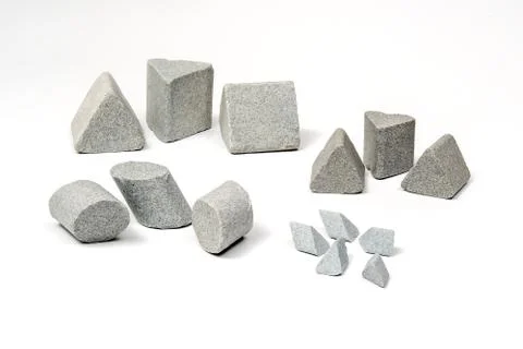 Sharpening stones sets in different shapes 스톡 사진