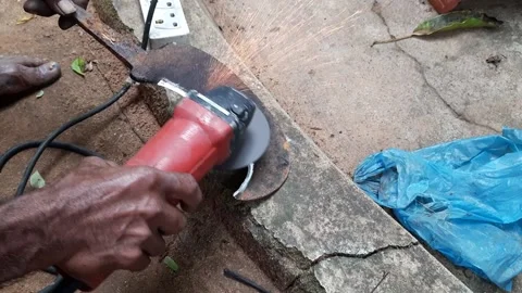 Sharpening a tool Stock Footage 149271051