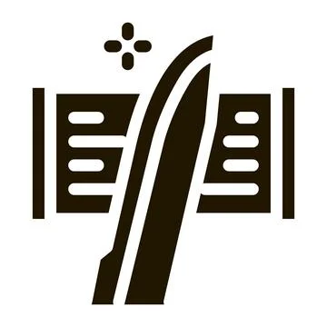 Sharpening Tool Icon Vector Glyph Illustration Stock Illustration
