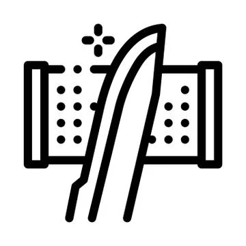 Sharpening Tool Icon Vector Outline Illustration Stock Illustration