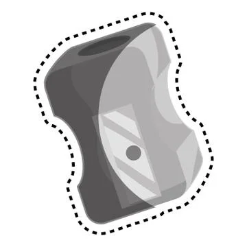 Sharpenner school supply icon Stock Illustration