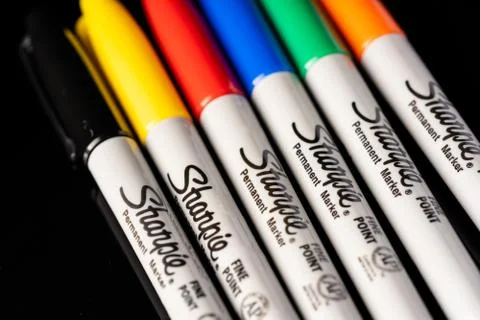 SHARPIE permanent marker pen Stock Photos