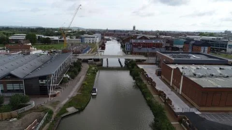 Sharpness Gloucester Canal, Gloucester Stock Photos