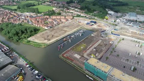 Sharpness Gloucester Canal, Gloucester Stock Photos