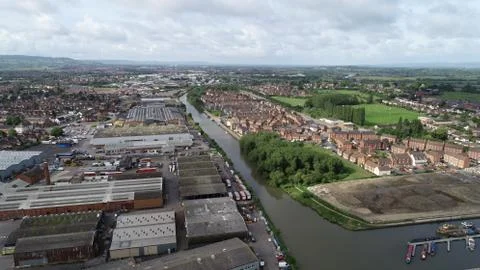 Sharpness Gloucester Canal, Gloucester Stock Photos