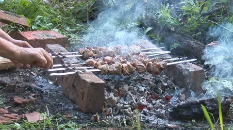 Shashlick 3 Stock Footage 8518658