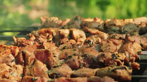 Shashlik Stock Footage 10940378