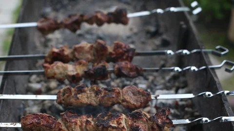Shashlik time!  Stock Footage 109546562