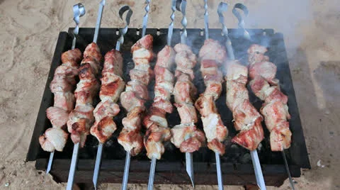 Shashlyk Video stock 26382792