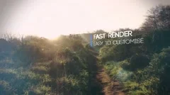 Shatter Slideshow Movie Trailer and Titles Displays Photo Gallery Stock After Effects