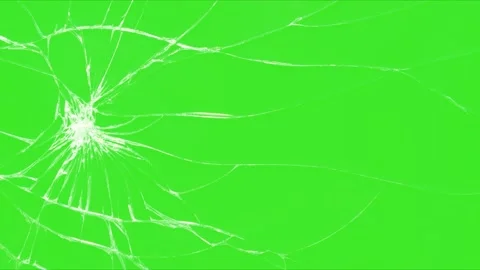 Shattered Glass Crack Effect Overlay. Stock Footage 341570497