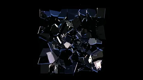 Shattered glass Stock Footage 47345094