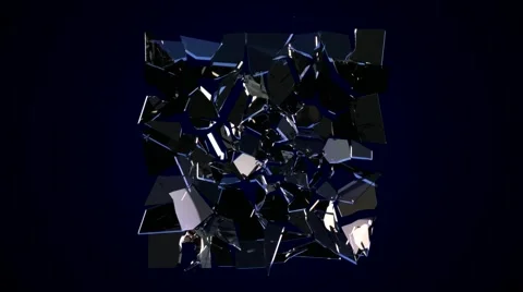 Shattered glass Stock Footage 64119404