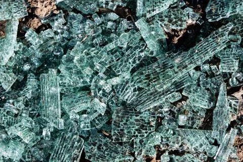 Shattered Glass Reflections Stock Photos