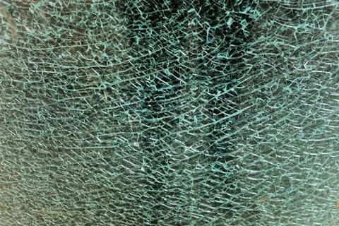 Shattered Glass Texture Abstract Pattern Broken Tempered Safety Panel Stock Photos