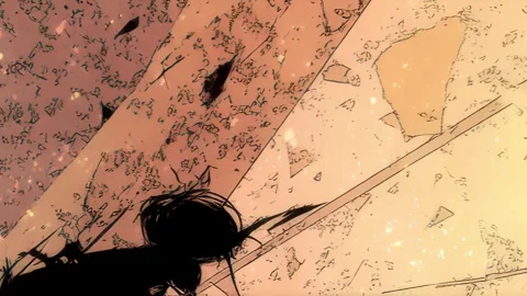 Shattered Grain Layer for Abstract Design Stock Footage 309436925