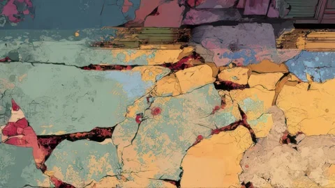 Shattered Grain Layer for Abstract Design Video stock 309438673