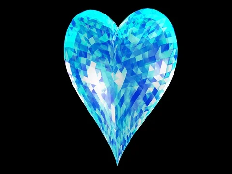 Shattered heart and falling 3d illustration render Stock Footage 83012074