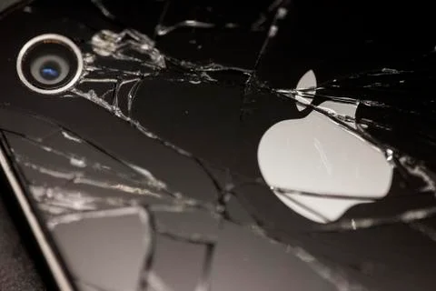 Shattered iPhone Stock Photos