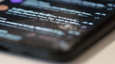 Shattered phone screen Stock Footage 228691310