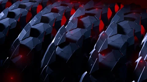 Shattered Tech: Procedural Voronoi Geometry Vídeo Stock 339269218