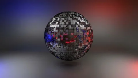 The shattered three-dimensional sphere slowly rotates. looped animated backgroun Stock Footage 153814627