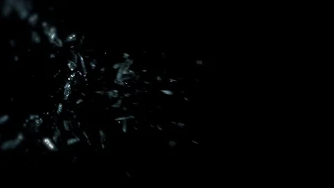 Shattering Glass Flying In 3D - 83 Stock Footage 69765424