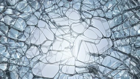 Shattering glass looping motion backgrou... | Stock Video | Pond5