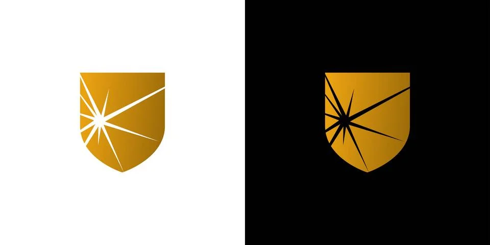 The Shatterproof Guarantee logo design is modern and unique Stock Illustration