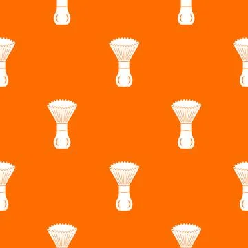 Shave brush pattern vector orange Stock Illustration