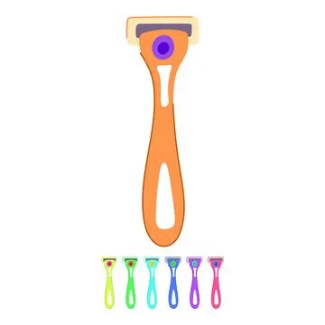 Shave shaver handle vector cartoon graphic Illustration