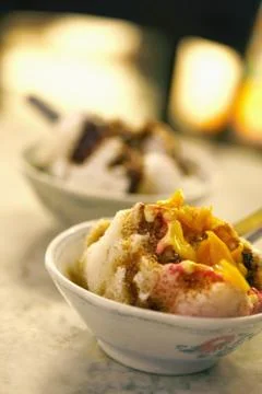 Shaved ice dessert Stock Photos