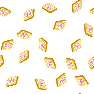 Shaver tool isometric icon seamless pattern sign Stock Illustration