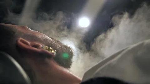 Shaving Barber Stock Footage 202005424