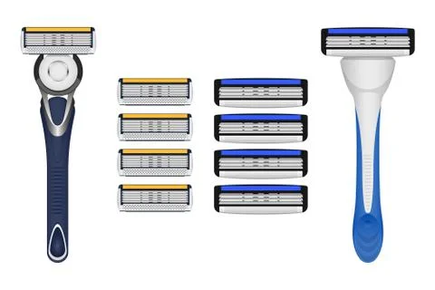 Shaving blade vector design illustration isolated on white background Stock Illustration